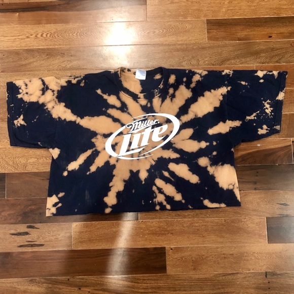 Tops - Miller Light Custom Bleach Tee
